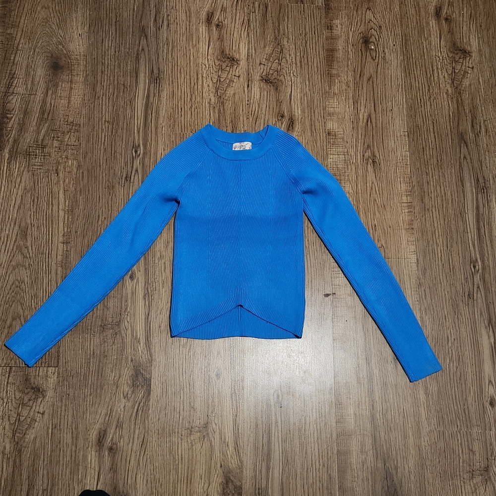 Hippie Rose Electric Blue Crew Neck Sweater